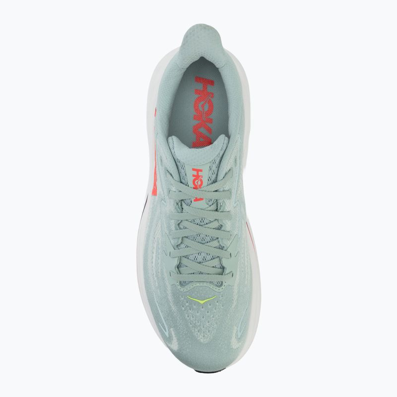 Buty do biegania męskie HOKA Clifton 10 sage/neon flame 5