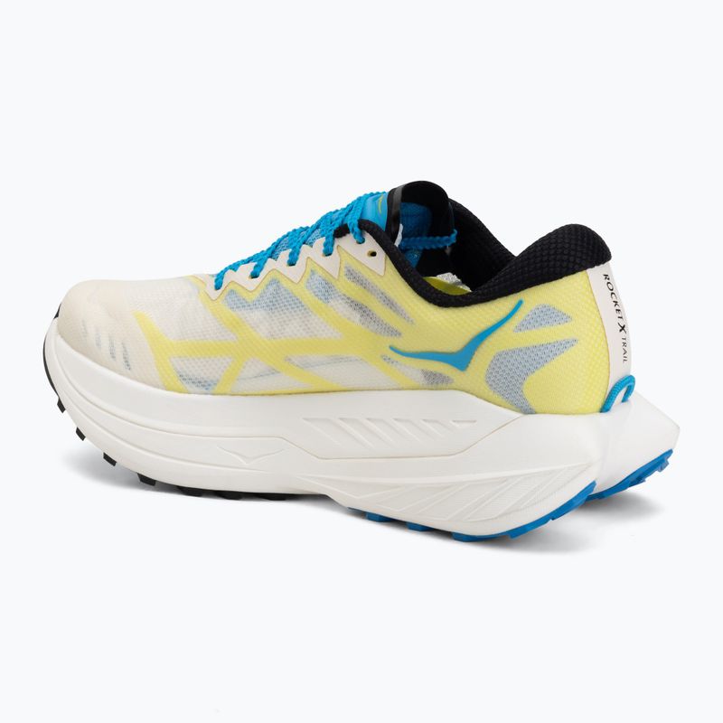 Buty do biegania męskie HOKA Rocket X Trail skyward blue/alabaster 3