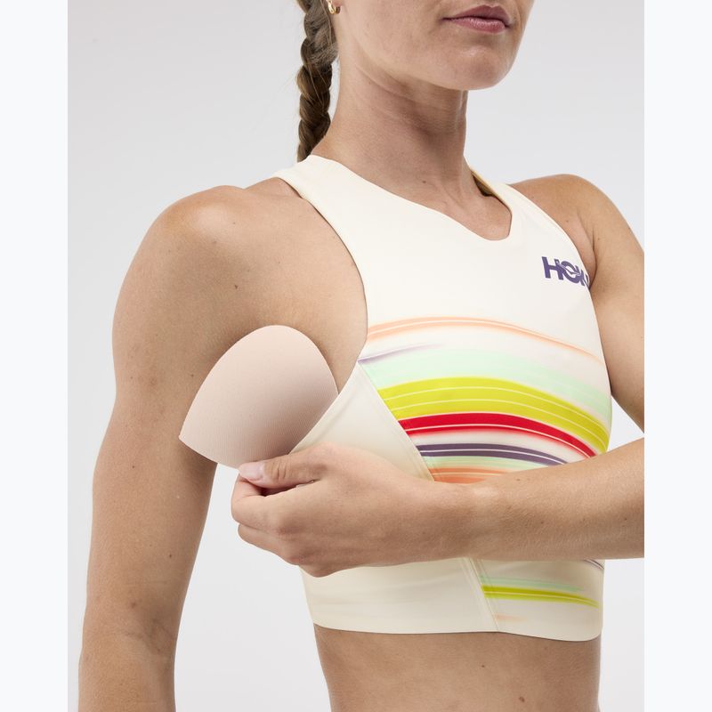 Top treningowy HOKA Race Day Crop alabaster flare 8