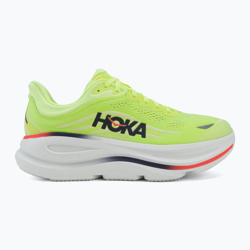 Buty do biegania męskie HOKA Bondi 9 Wide neon yuzu/sunlight 2
