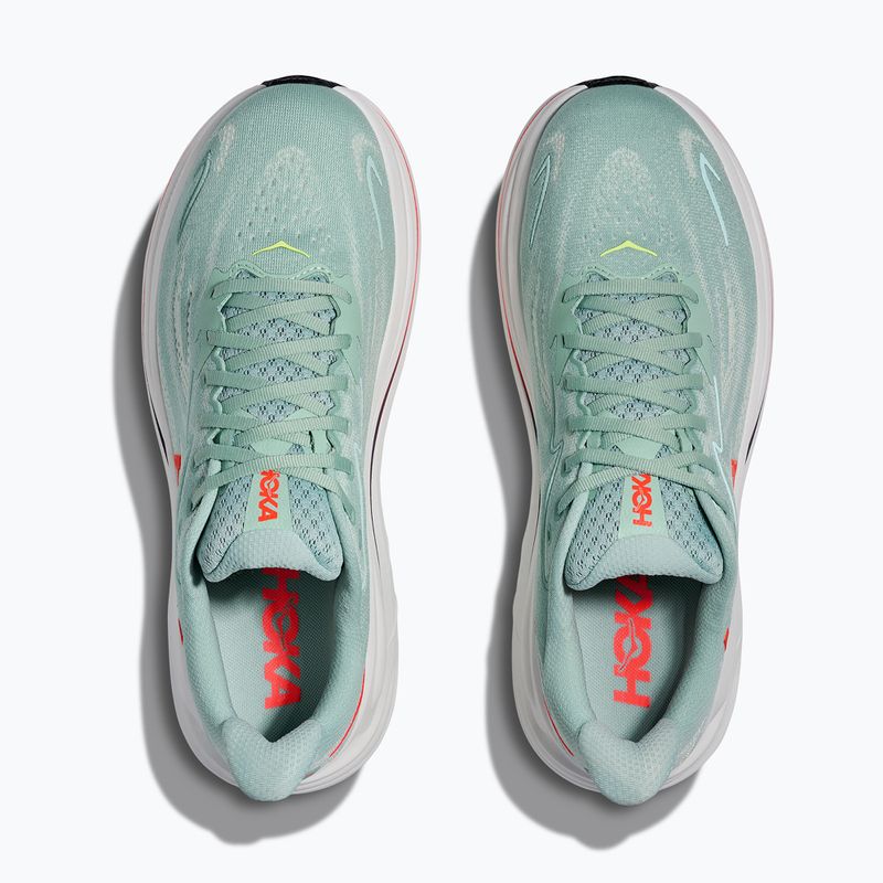 Buty do biegania męskie HOKA Clifton 10 Wide sage/neon flame 7