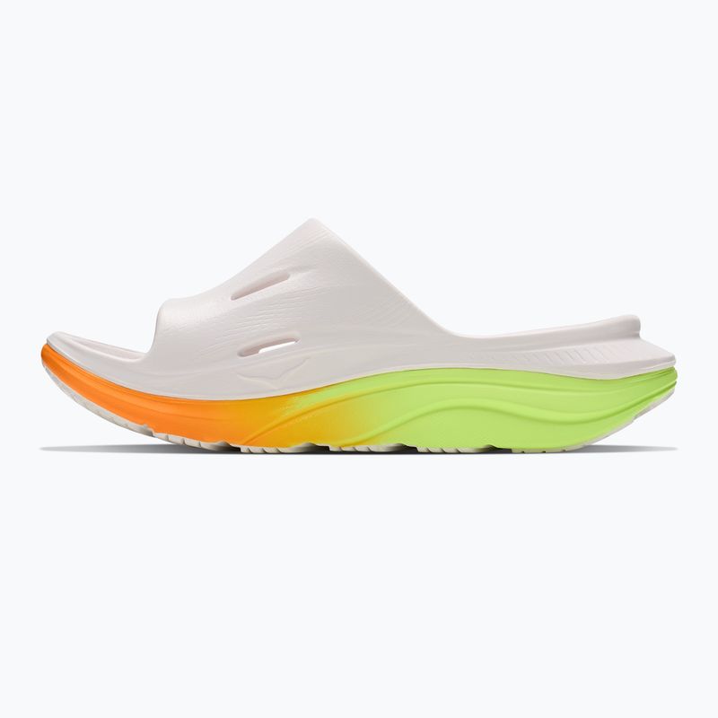 Klapki HOKA Ora Recovery Slide 3 white/neon yuzu 3