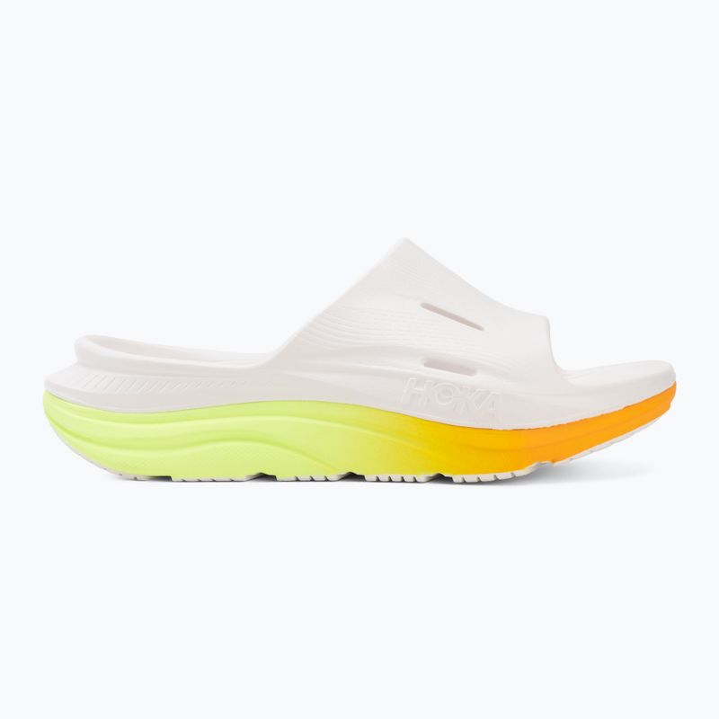 Klapki HOKA Ora Recovery Slide 3 white/neon yuzu 2