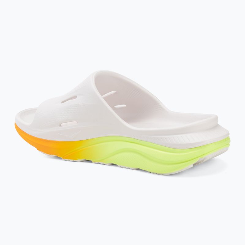 Klapki HOKA Ora Recovery Slide 3 white/neon yuzu 3