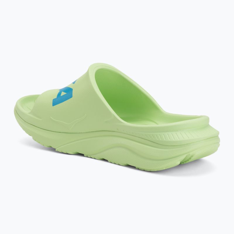 Klapki HOKA Ora Athletic tart apple/skyward blue 3