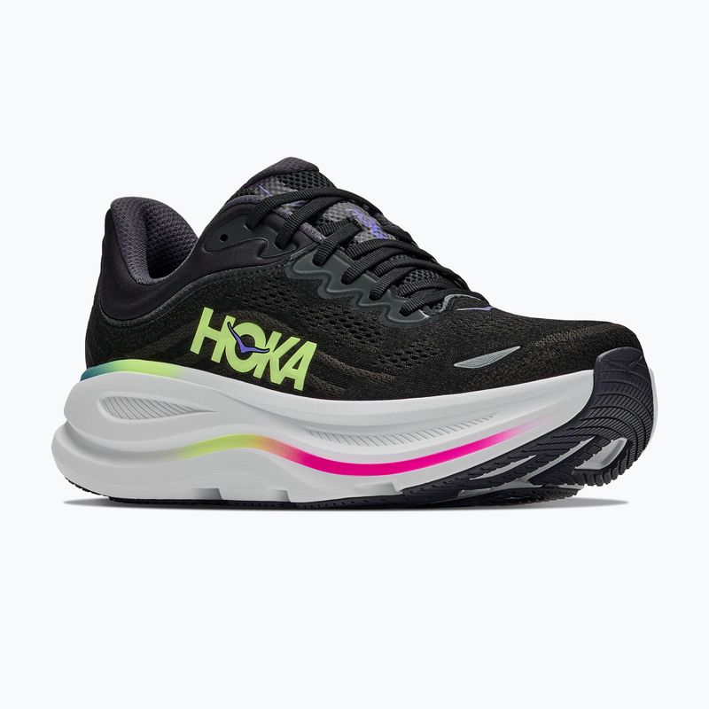 Buty do biegania męskie HOKA Bondi 9 black/neon yuzu