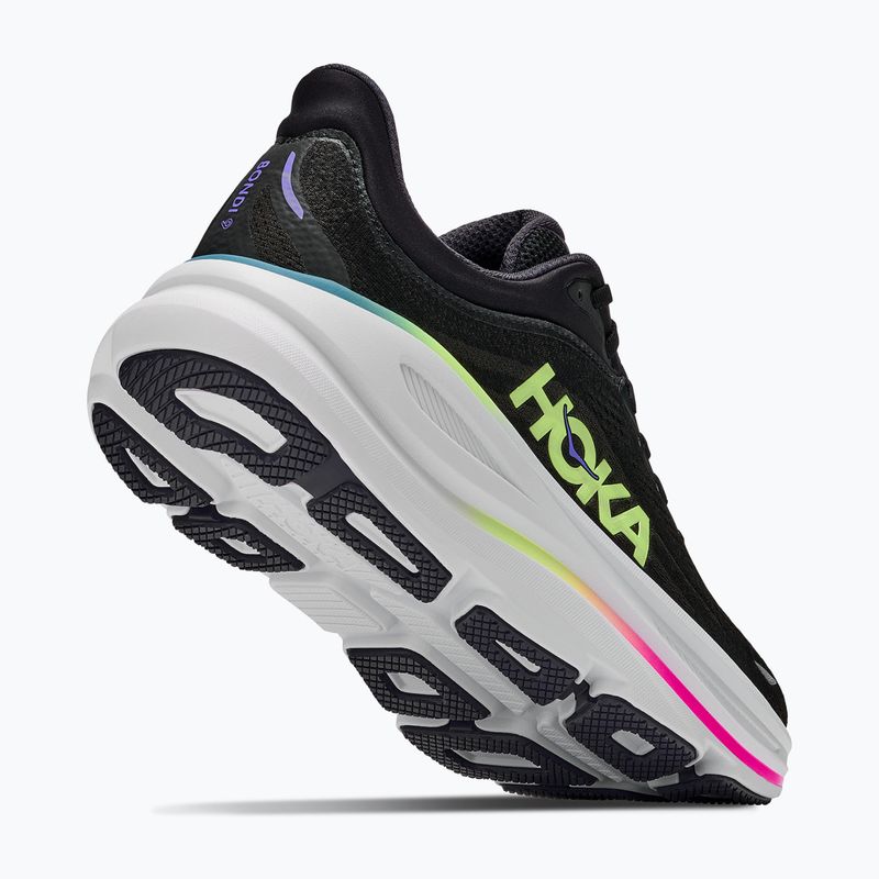 Buty do biegania męskie HOKA Bondi 9 black/neon yuzu 3