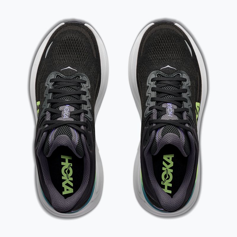 Buty do biegania męskie HOKA Bondi 9 black/neon yuzu 5