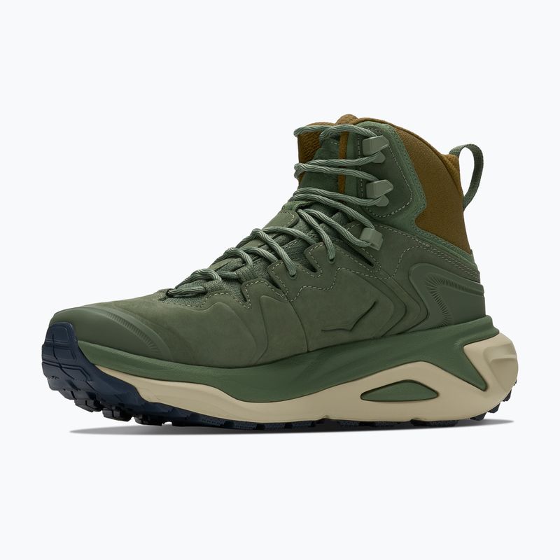 Buty turystyczne męskie Hoka Kaha 3 GTX nettle leaf/barley flour 4