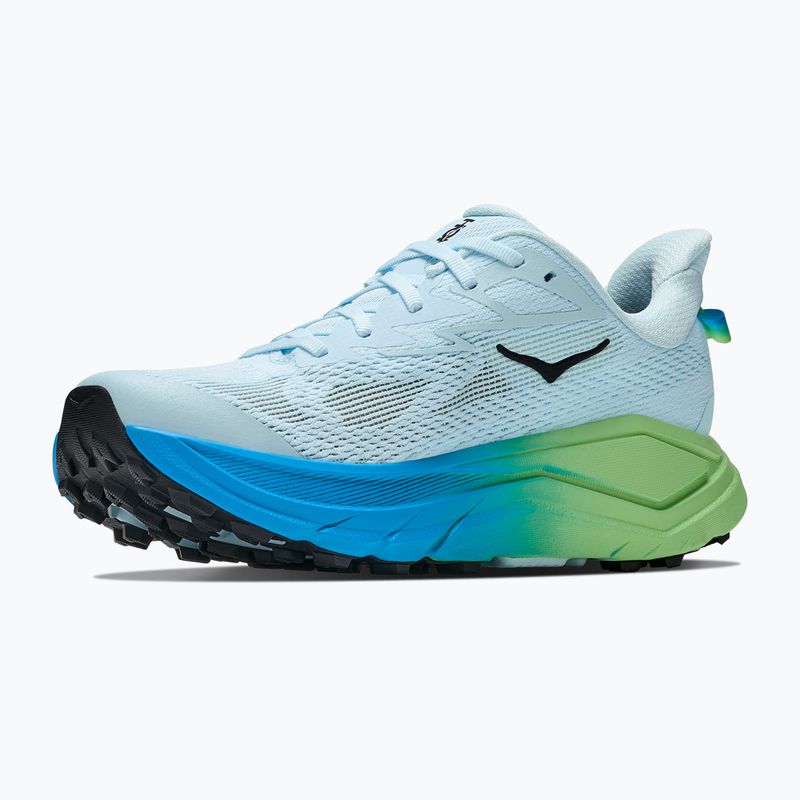 Buty do biegania damskie HOKA Challenger 8 Wide glimmering blue/tart apple 2