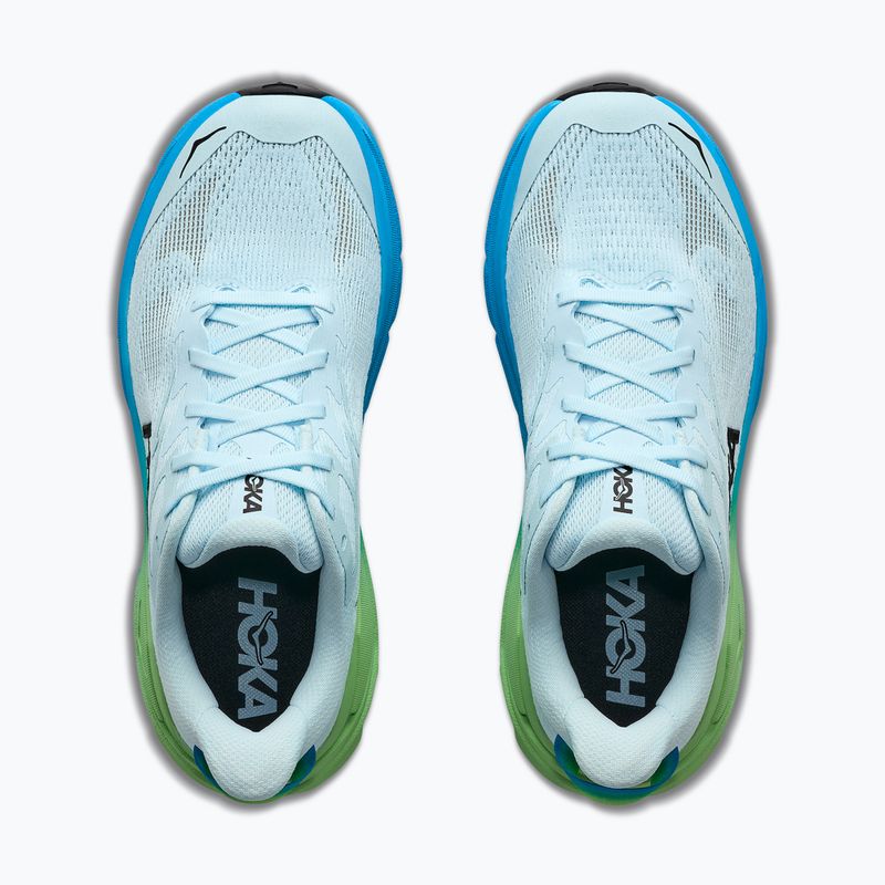 Buty do biegania damskie HOKA Challenger 8 Wide glimmering blue/tart apple 5