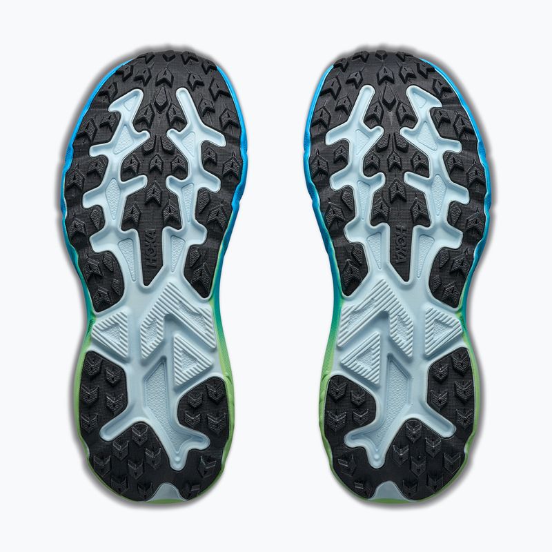 Buty do biegania damskie HOKA Challenger 8 Wide glimmering blue/tart apple 6