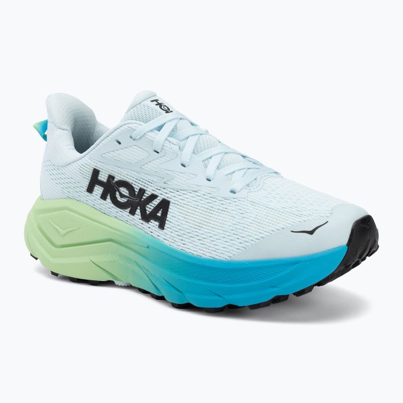 Buty do biegania damskie HOKA Challenger 8 Wide glimmering blue/tart apple