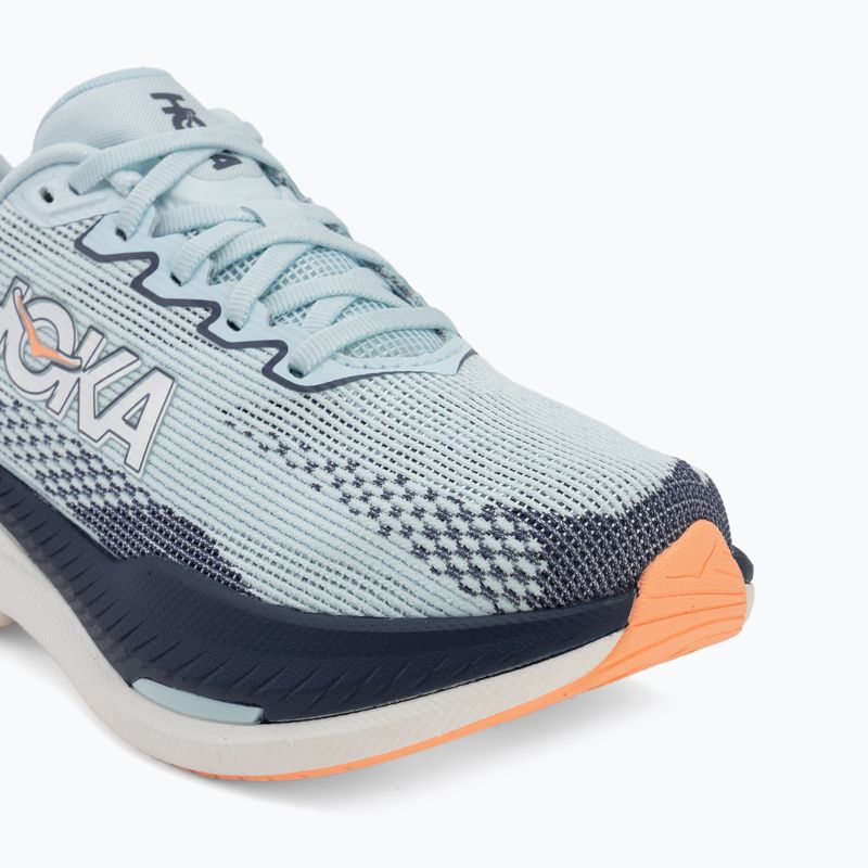 Buty do biegania damskie HOKA Mach X 3 glimmering blue/varsity navy 7