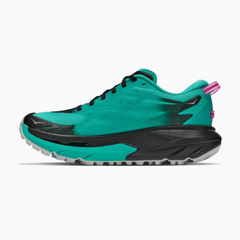 Buty do biegania damskie HOKA Mafate 5 black/electric aqua 3