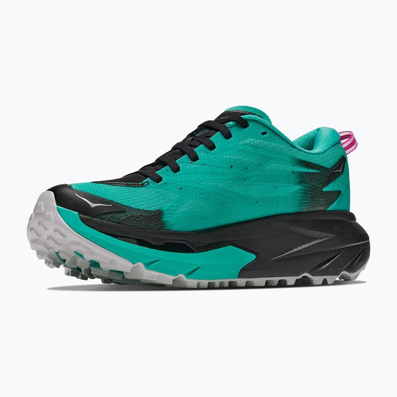 Buty do biegania damskie HOKA Mafate 5 black/electric aqua 4