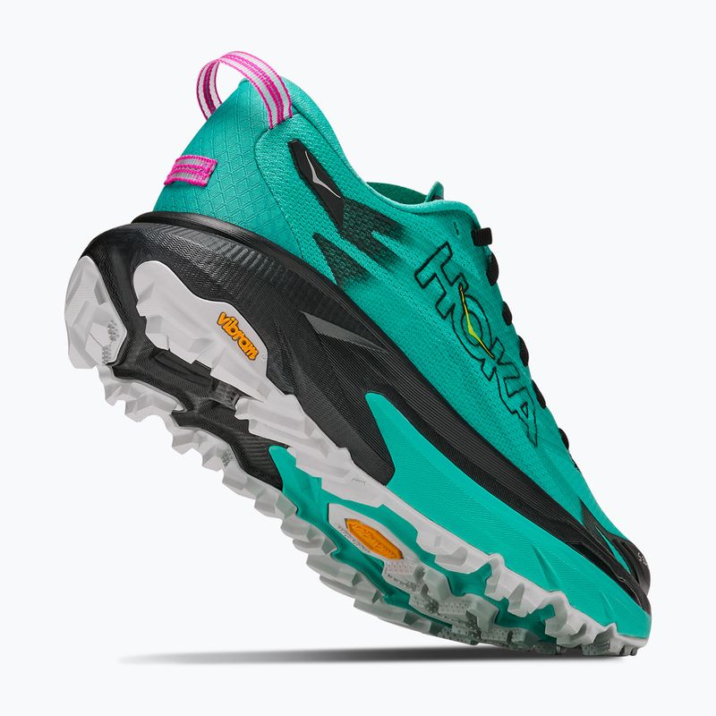 Buty do biegania damskie HOKA Mafate 5 black/electric aqua 5