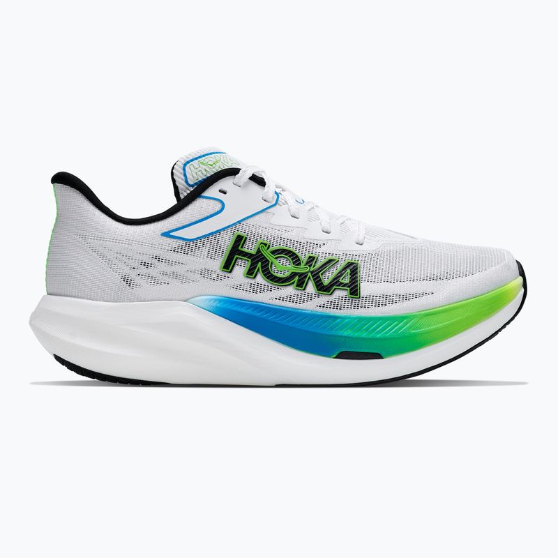 Buty do biegania HOKA Rocket X 3 frost/electric lime 2