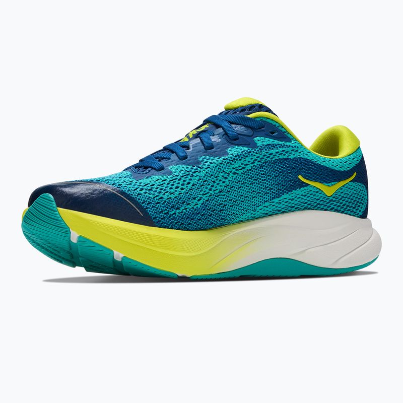 Buty do biegania dziecięce HOKA Rincon 4 electric aqua/neon hoka citrus 4
