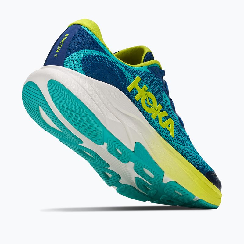 Buty do biegania dziecięce HOKA Rincon 4 electric aqua/neon hoka citrus 5