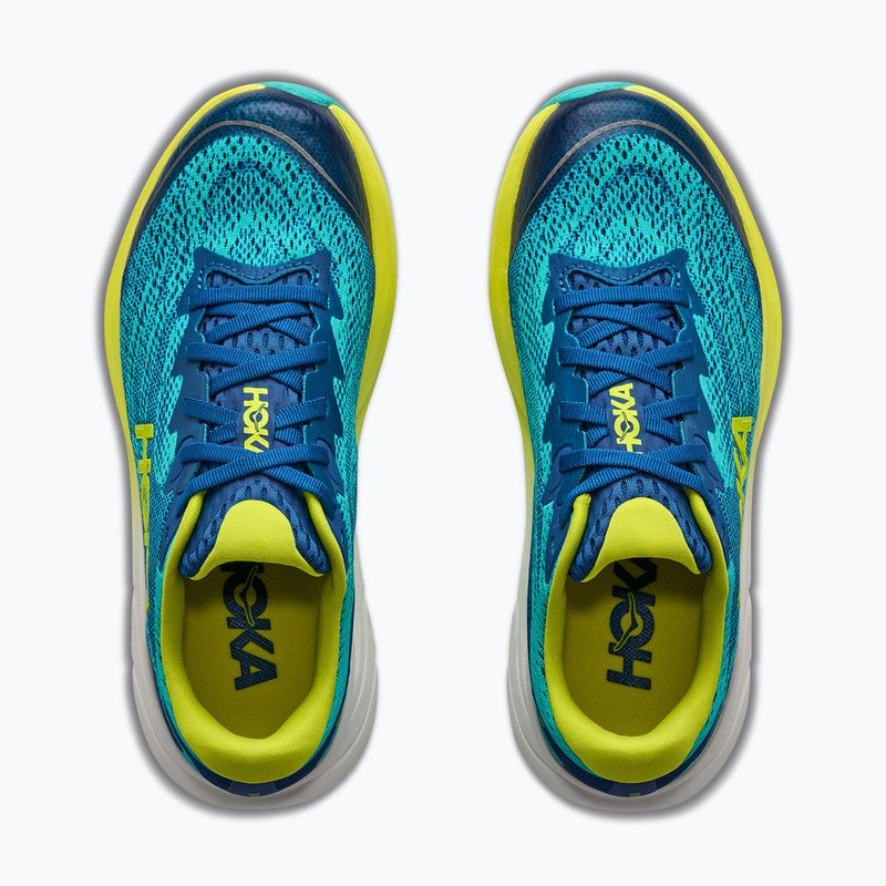 Buty do biegania dziecięce HOKA Rincon 4 electric aqua/neon hoka citrus 8