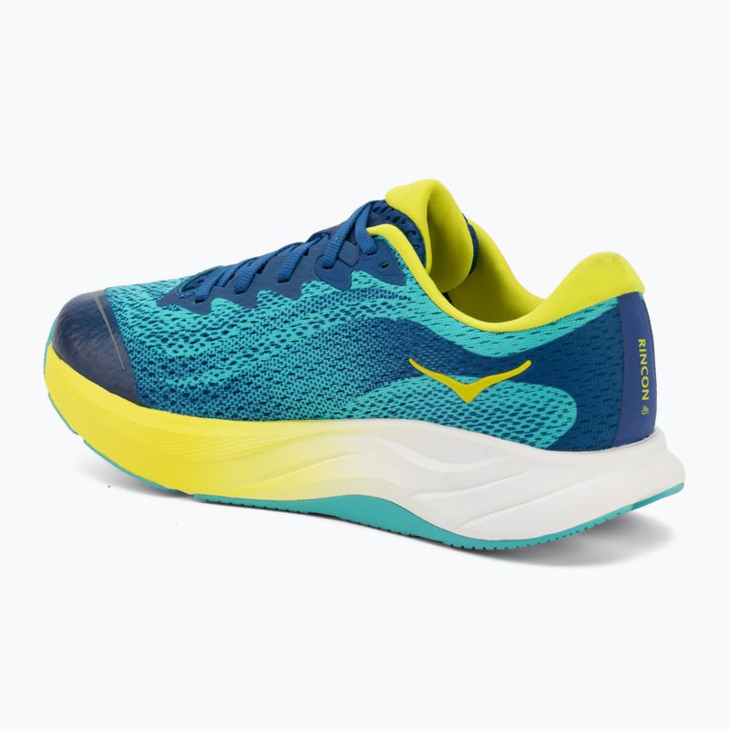 Buty do biegania dziecięce HOKA Rincon 4 electric aqua/neon hoka citrus 3