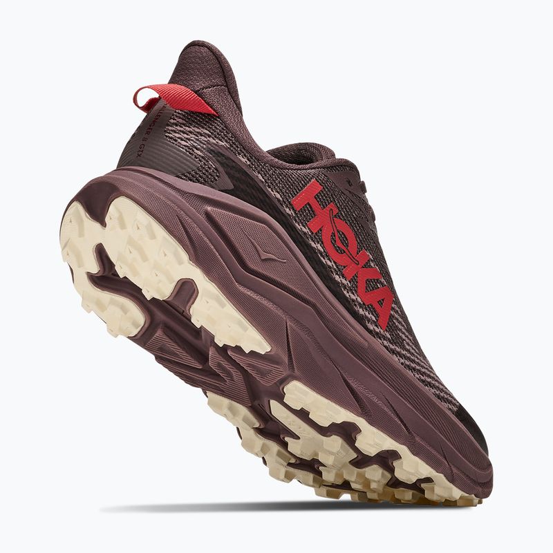 Buty do biegania damskie HOKA Challenger 8 GTX black/varsity burgundy 3