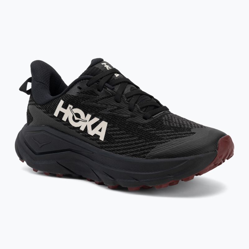 Buty do biegania damskie HOKA Challenger 8 GTX black/varsity burgundy
