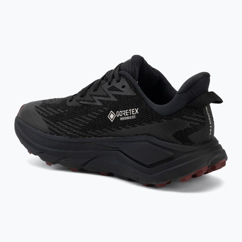 Buty do biegania damskie HOKA Challenger 8 GTX black/varsity burgundy 3
