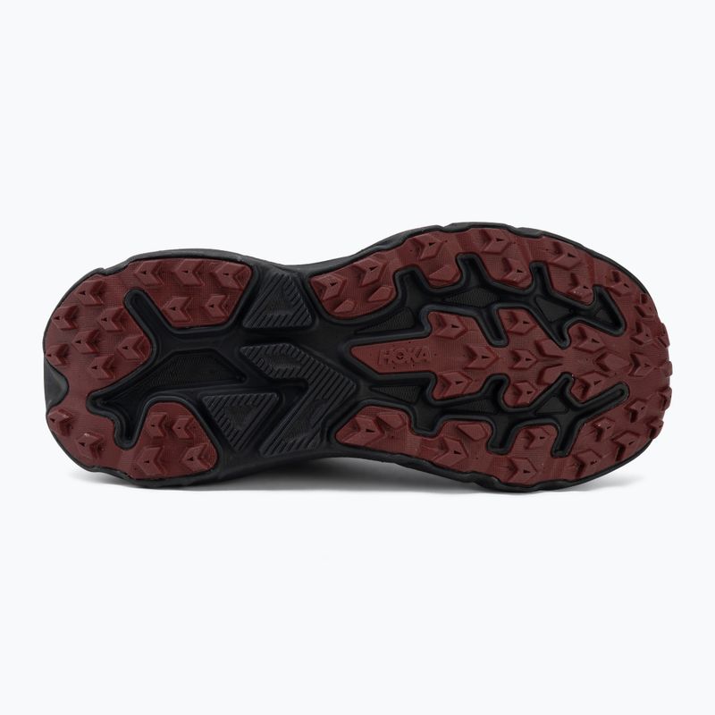 Buty do biegania damskie HOKA Challenger 8 GTX black/varsity burgundy 4