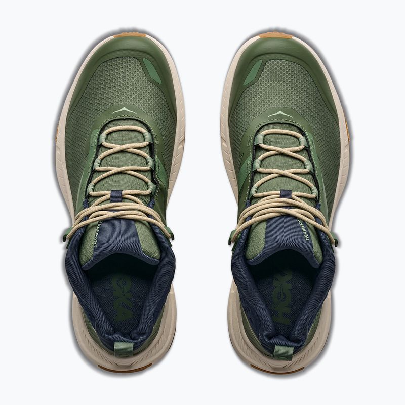 Buty trekkingowe męskie HOKA Transport Hike GTX nettle leaf/alabaster 8
