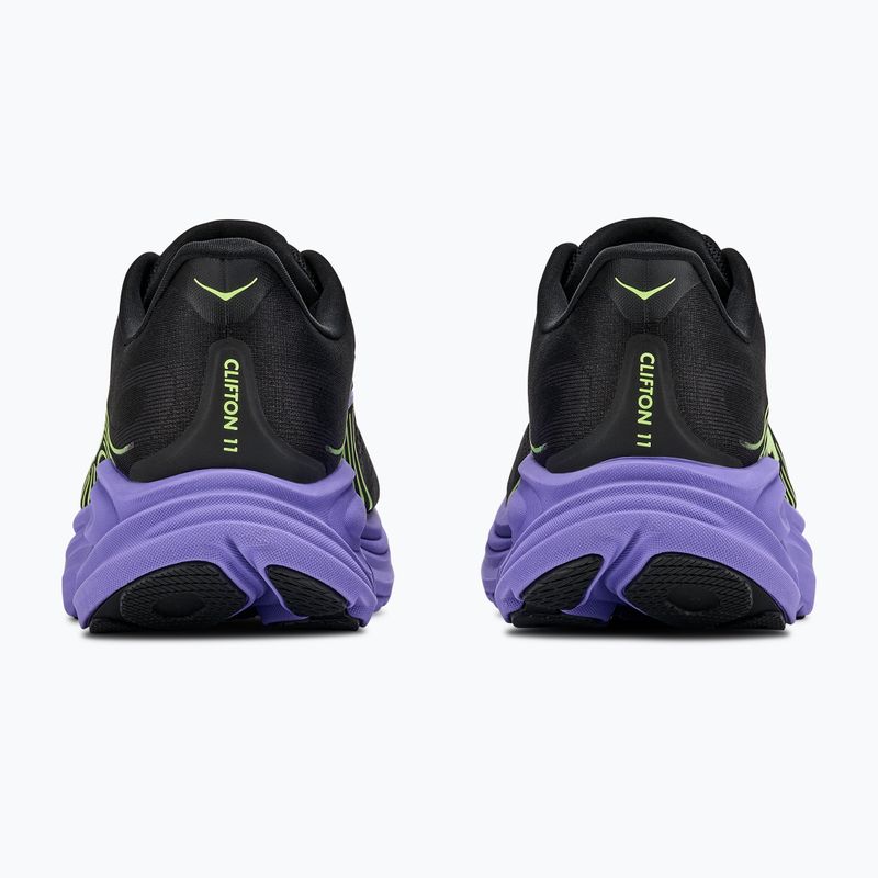 Buty do biegania męskie Hoka Clifton 11 black/neon yuzu 4