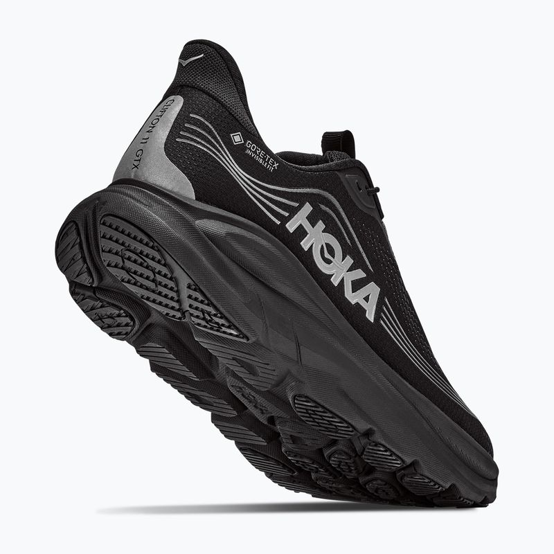 Buty do biegania męskie HOKA Clifton 11 GTX black/black 3