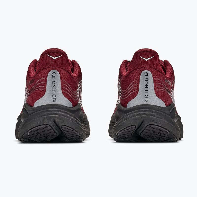 Buty do biegania męskie HOKA Clifton 11 GTX varsity burgundy/carbon black 6