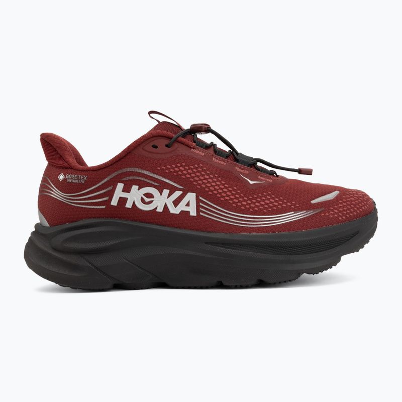 Buty do biegania męskie HOKA Clifton 11 GTX varsity burgundy/carbon black 2