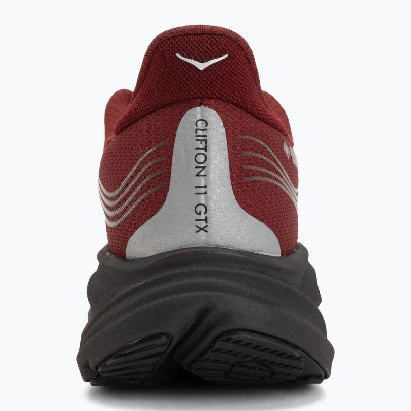 Buty do biegania męskie HOKA Clifton 11 GTX varsity burgundy/carbon black 6