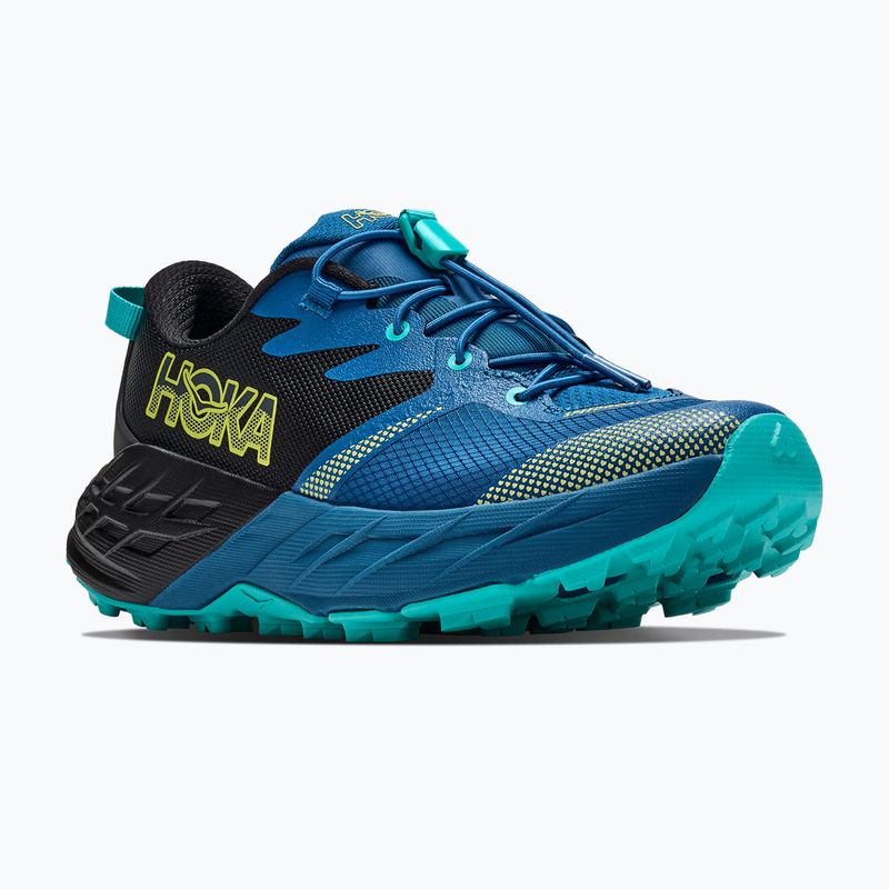 Buty do biegania dziecięce HOKA Speedgoat 7 black/night glow blue