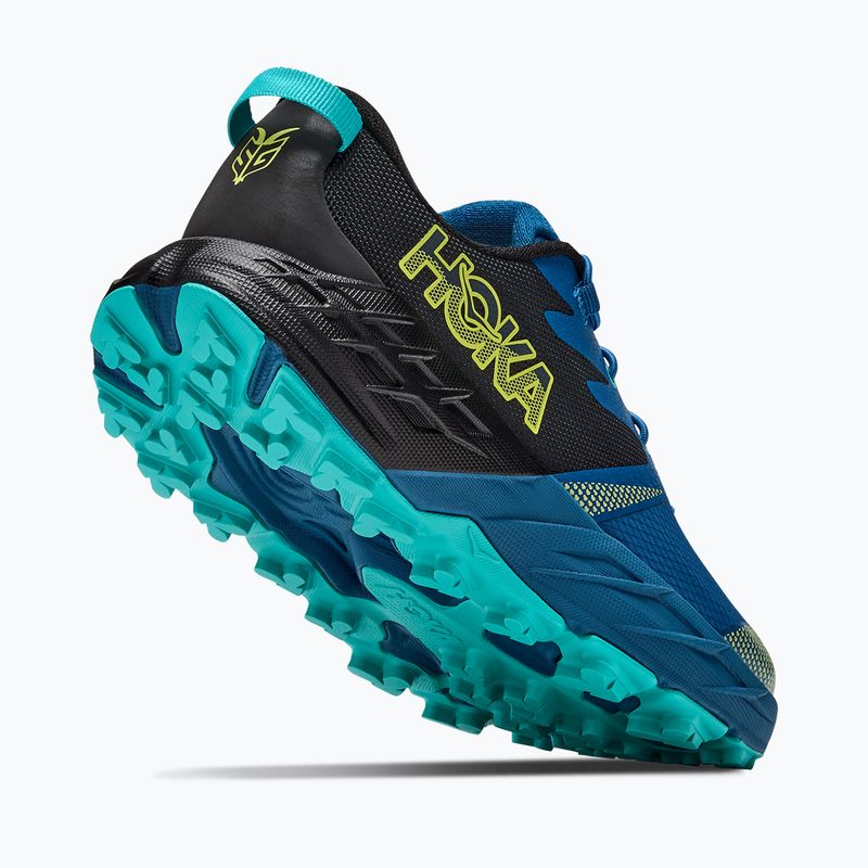 Buty do biegania dziecięce HOKA Speedgoat 7 black/night glow blue 5