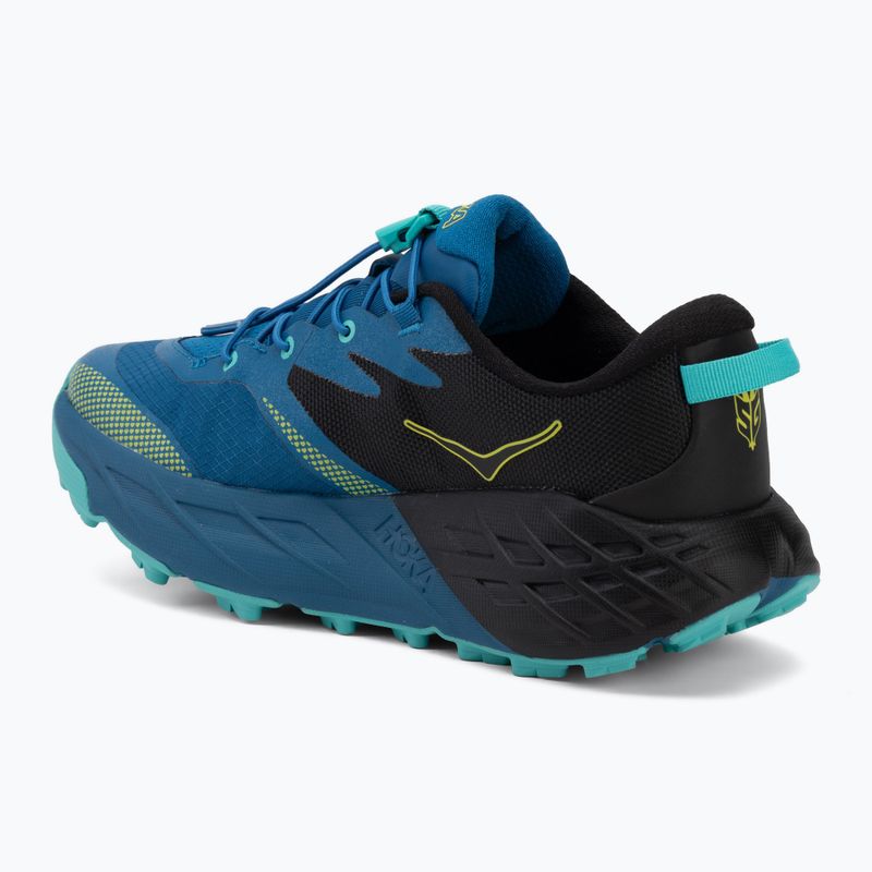 Buty do biegania dziecięce HOKA Speedgoat 7 black/night glow blue 3
