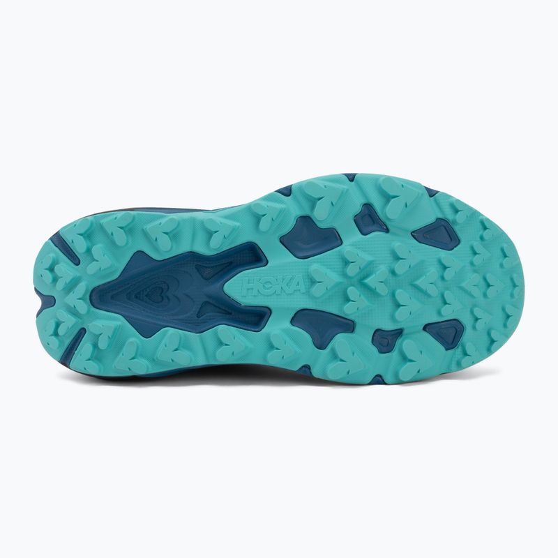 Buty do biegania dziecięce HOKA Speedgoat 7 black/night glow blue 4