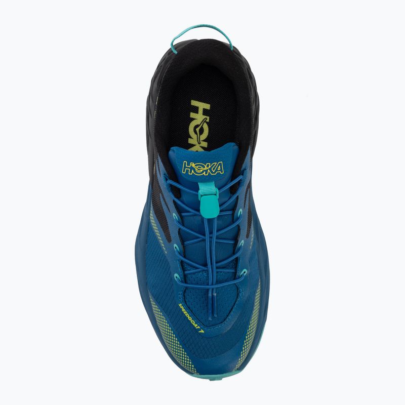 Buty do biegania dziecięce HOKA Speedgoat 7 black/night glow blue 5