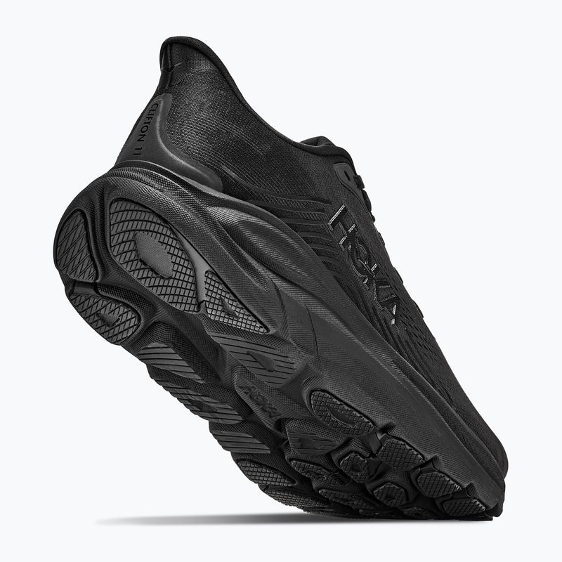 Buty do biegania męskie HOKA Clifton 11 Wide black/black 5