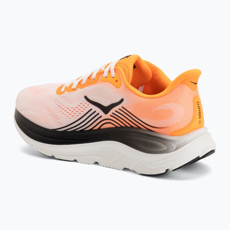 Buty do biegania męskie HOKA Clifton 11 Wide neon tangerine/frost 3