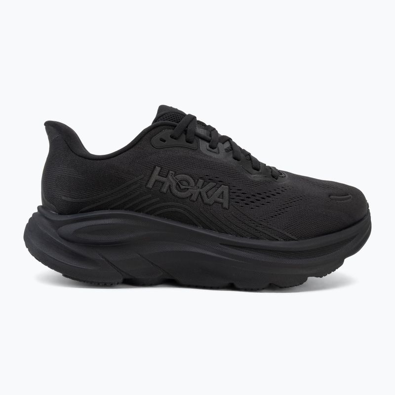 Buty do biegania damskie HOKA Clifton 11 X-Wide black/black 2