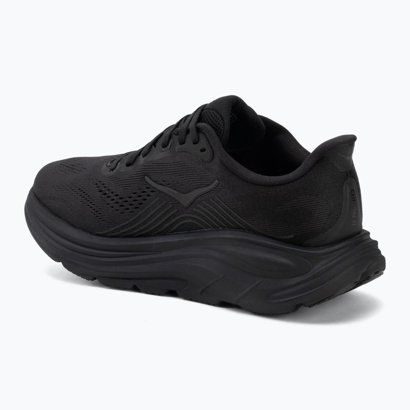 Buty do biegania damskie HOKA Clifton 11 X-Wide black/black 3