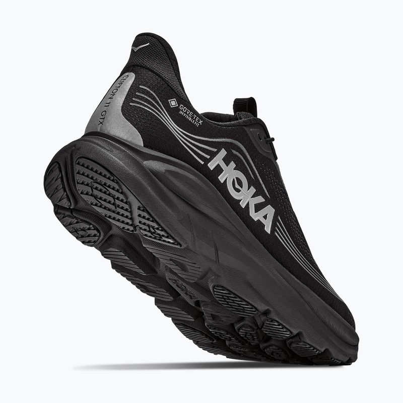 Buty do biegania męskie HOKA Clifton 11 GTX Wide black/black 5