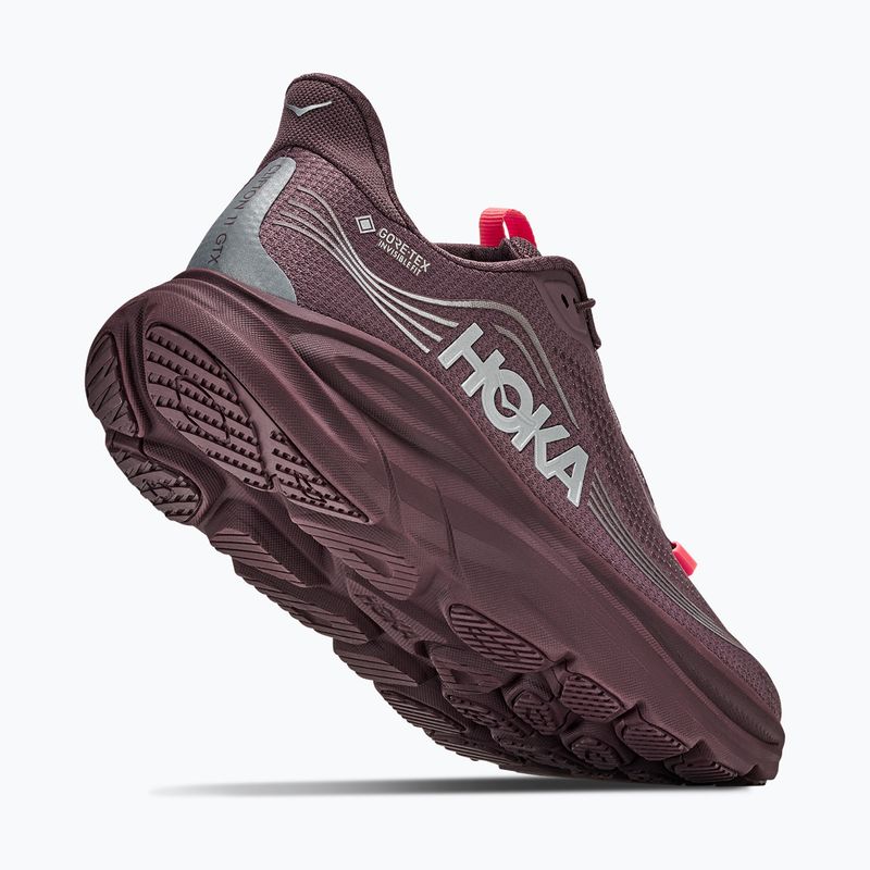 Buty do biegania damskie HOKA Clifton 11 GTX Wide smoky quartz/deep mauve 5