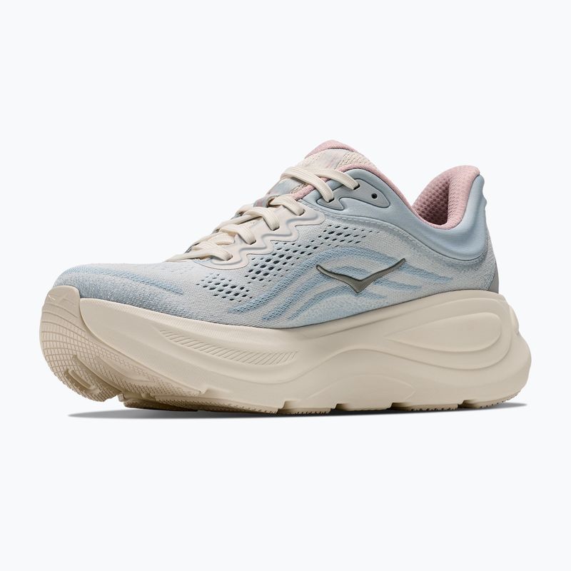 Buty do biegania damskie HOKA Bondi 9 GLM alabaster/mineral blue 2