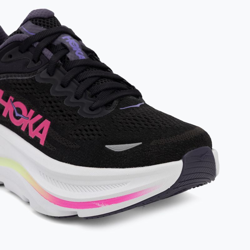 Buty do biegania damskie HOKA Bondi 9 black/neon dragonfruit 7