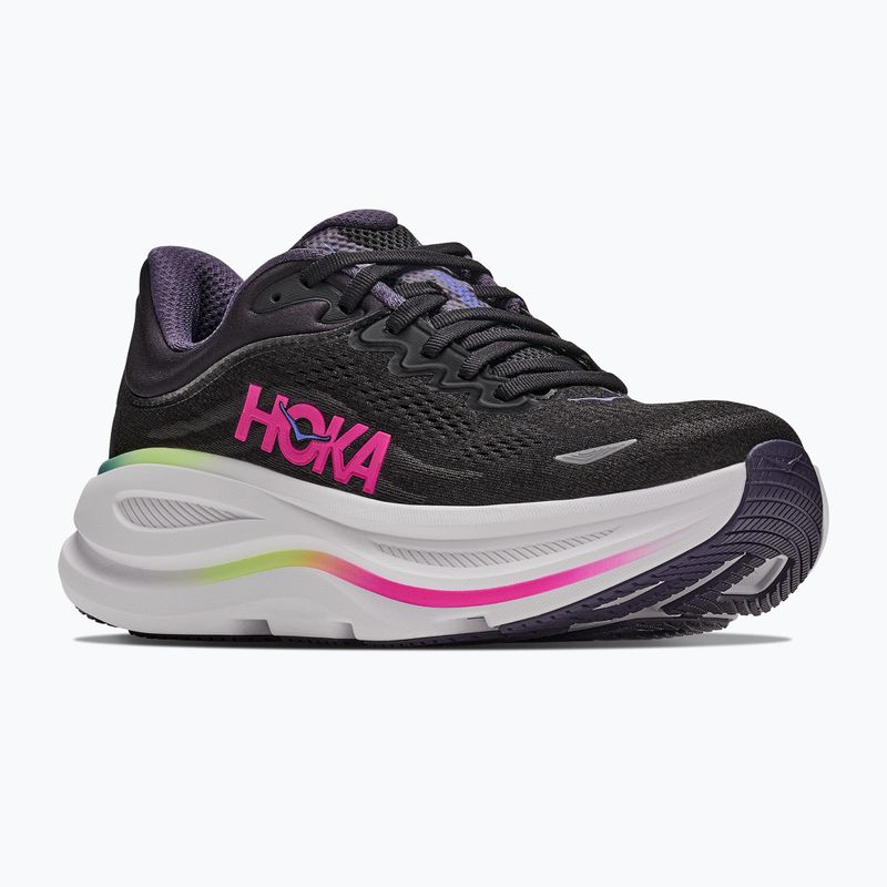 Buty do biegania damskie HOKA Bondi 9 black/neon dragonfruit